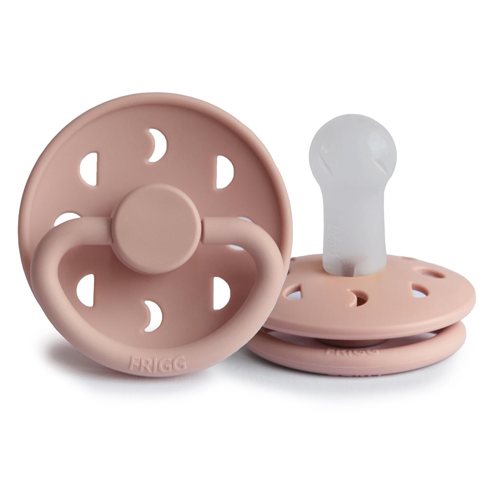 FRIGG Moon - Round Silicone Pacifier - Blush